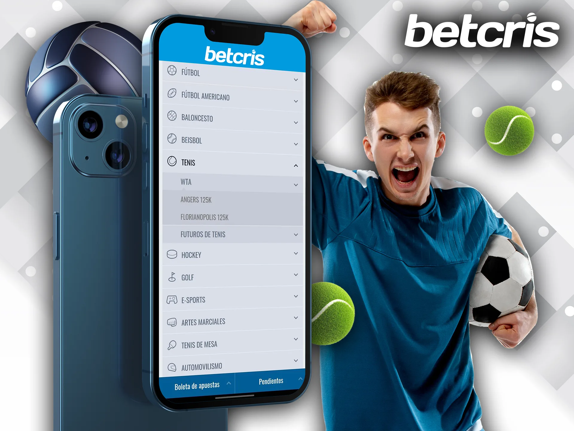 Apuestas deportivas emocionantes con la app de Betcris.