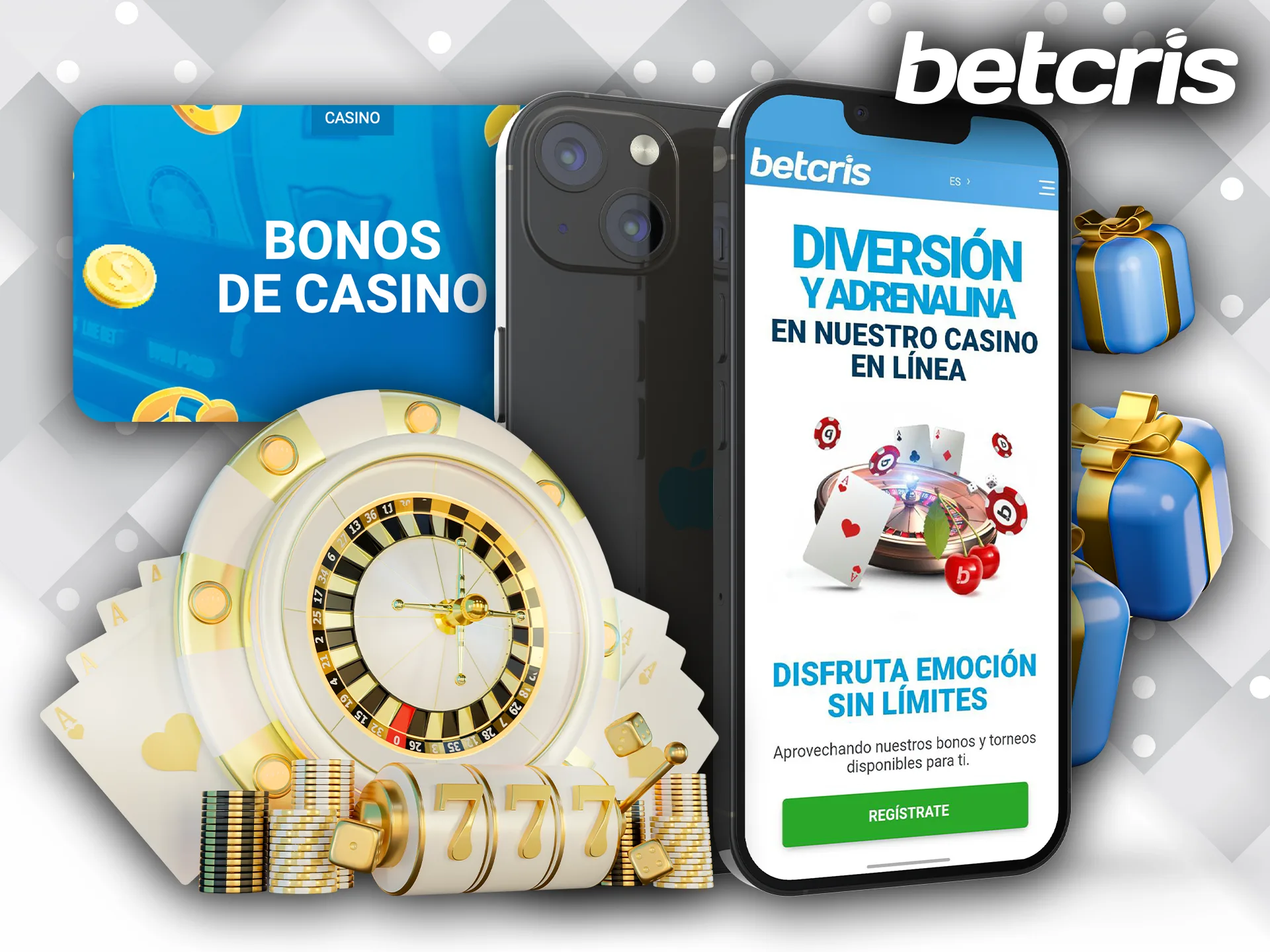 Disfruta del bono de bienvenida al casino en Betcris México.