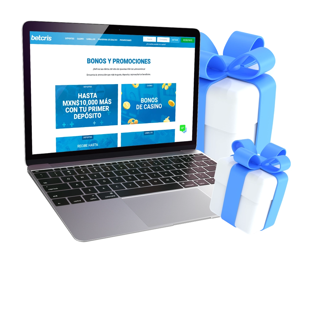 Obtén el mejor Betcris Bono de Bienvenida y empieza a ganar.