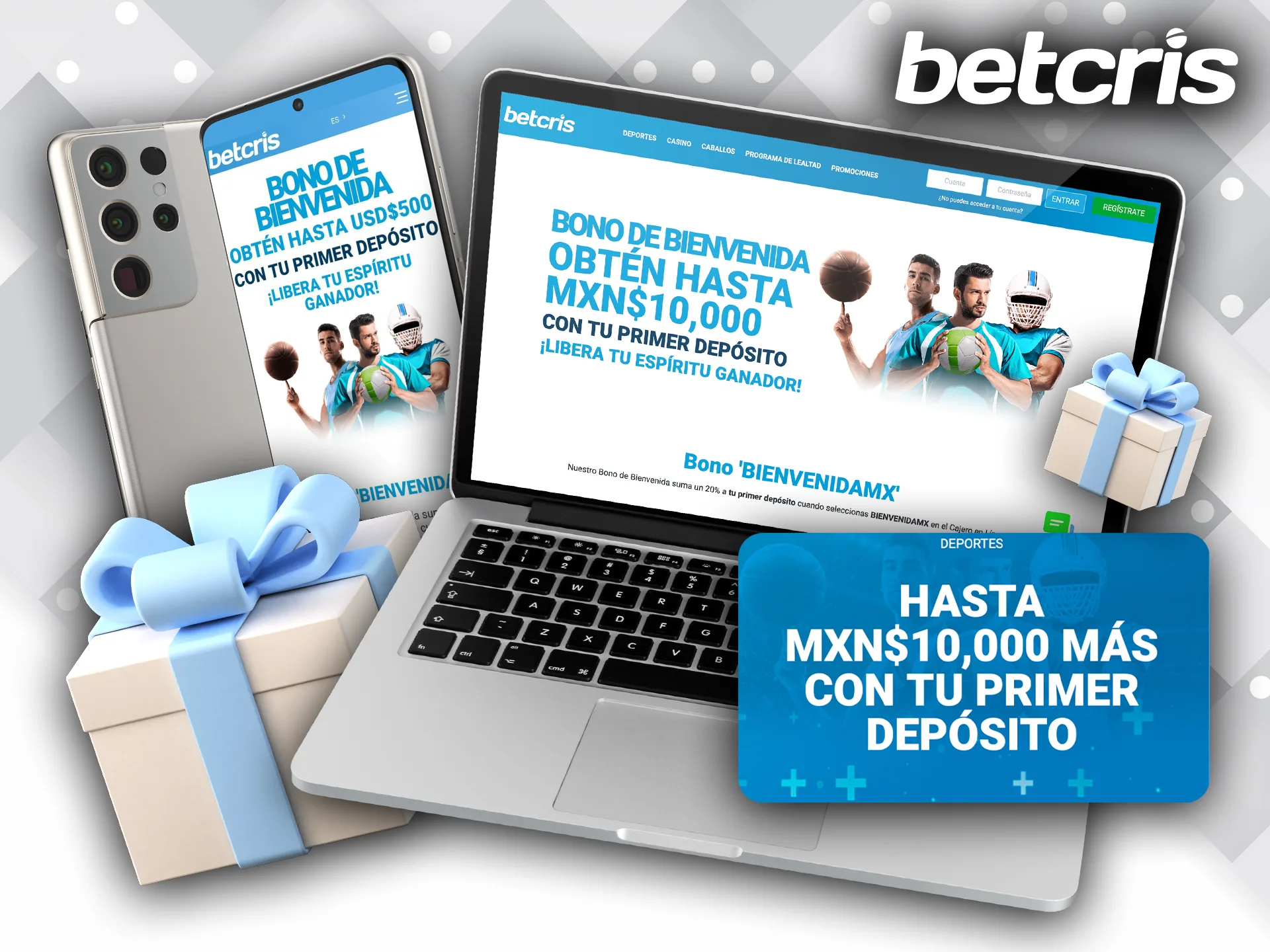 Disfruta de la emocionante bonificación deportiva de bienvenida en Betcris México.