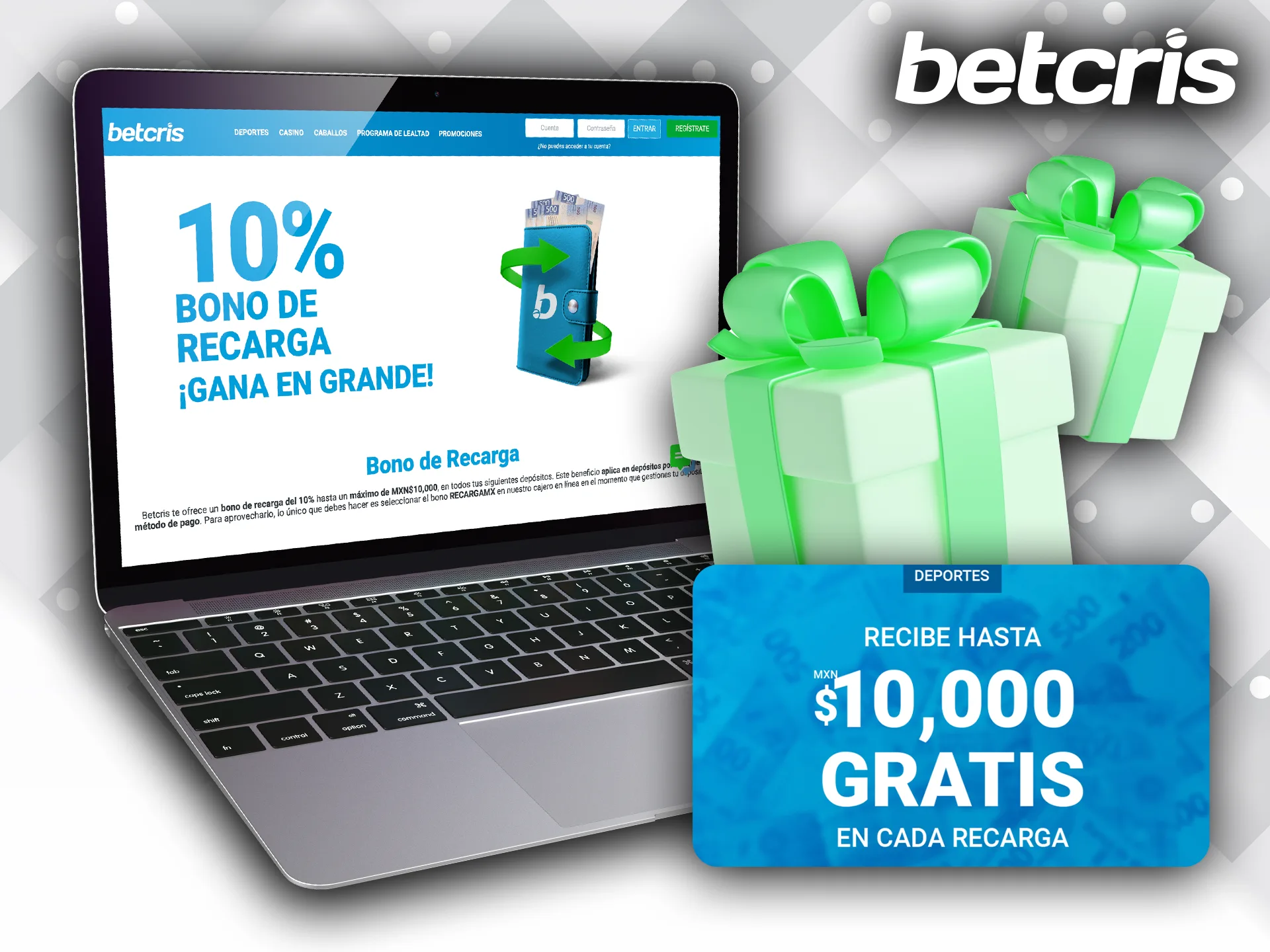 Aprovecha la bonificación de recarga semanal en Betcris México y juega más.