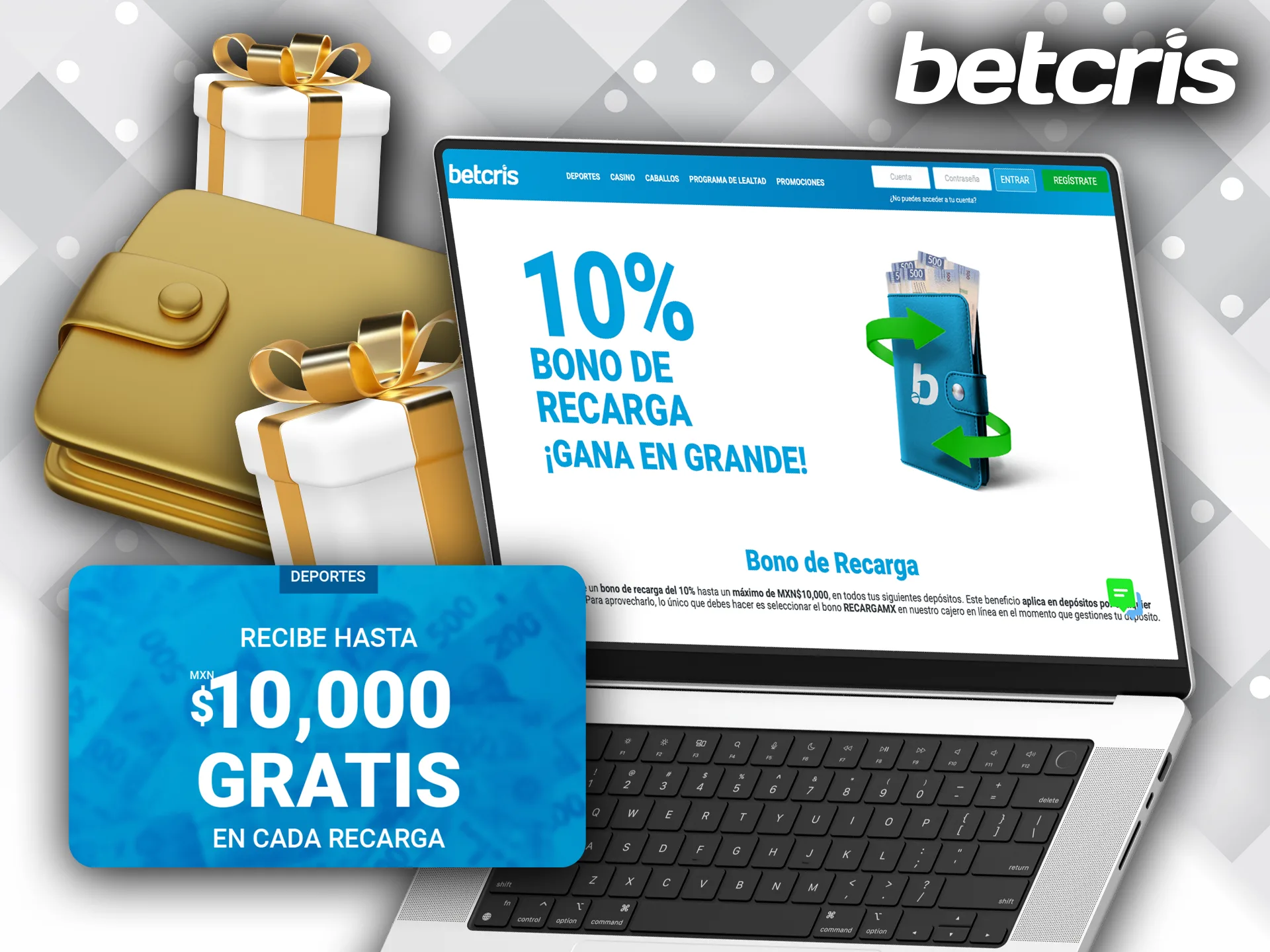 Maximiza tus depósitos con la bonificación de recarga semanal exclusiva.