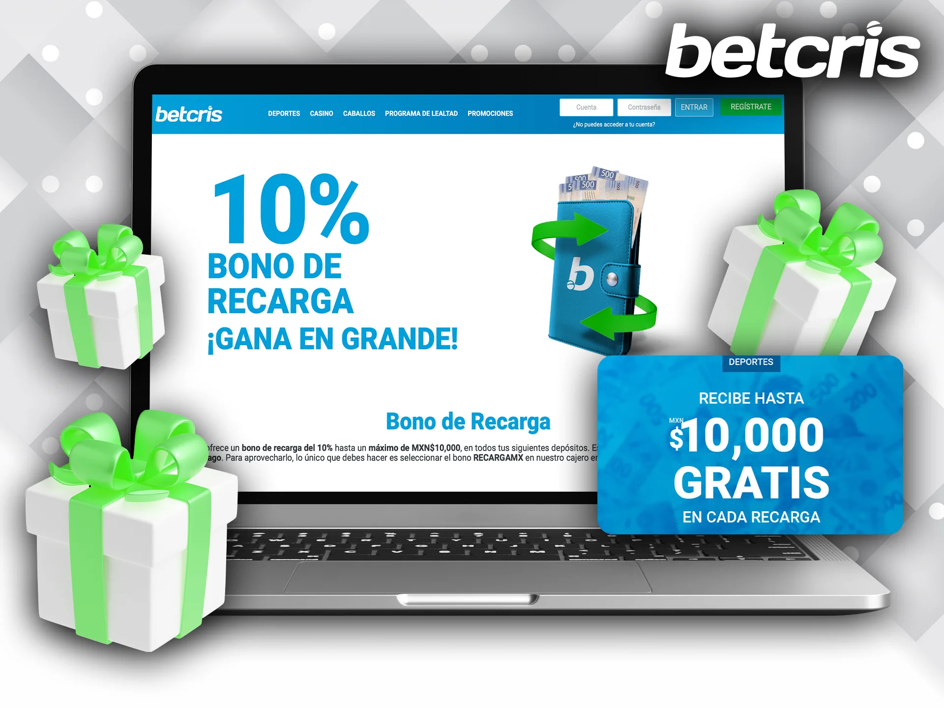 Aprovecha la bonificación de recarga semanal en Betcris México.
