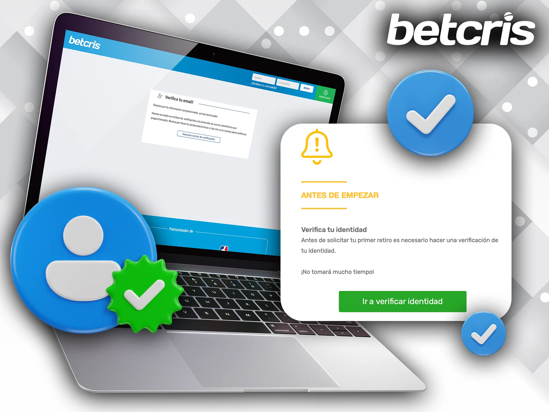 Verificación de cuenta segura y sencilla en Betcris México.