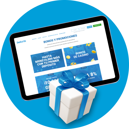 En Betcris puede obtener fondos adicionales por su depósito inicial.